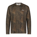River Jetty Long Sleeve Loose Fit Rashguard - Brown Combo