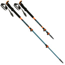 Carbon Explore Series Trekking Poles - Orange / Blue