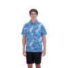 Dakine Aloha Button Down Short Sleeve Shirt - Hanna Blue Print - Hanna Blue Print - Men's Short Sleeve Shirt | Dakine