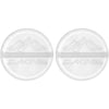 Round Scraper Stomps - Clear White - Clear White - Snowboard Stomp Pad | Dakine